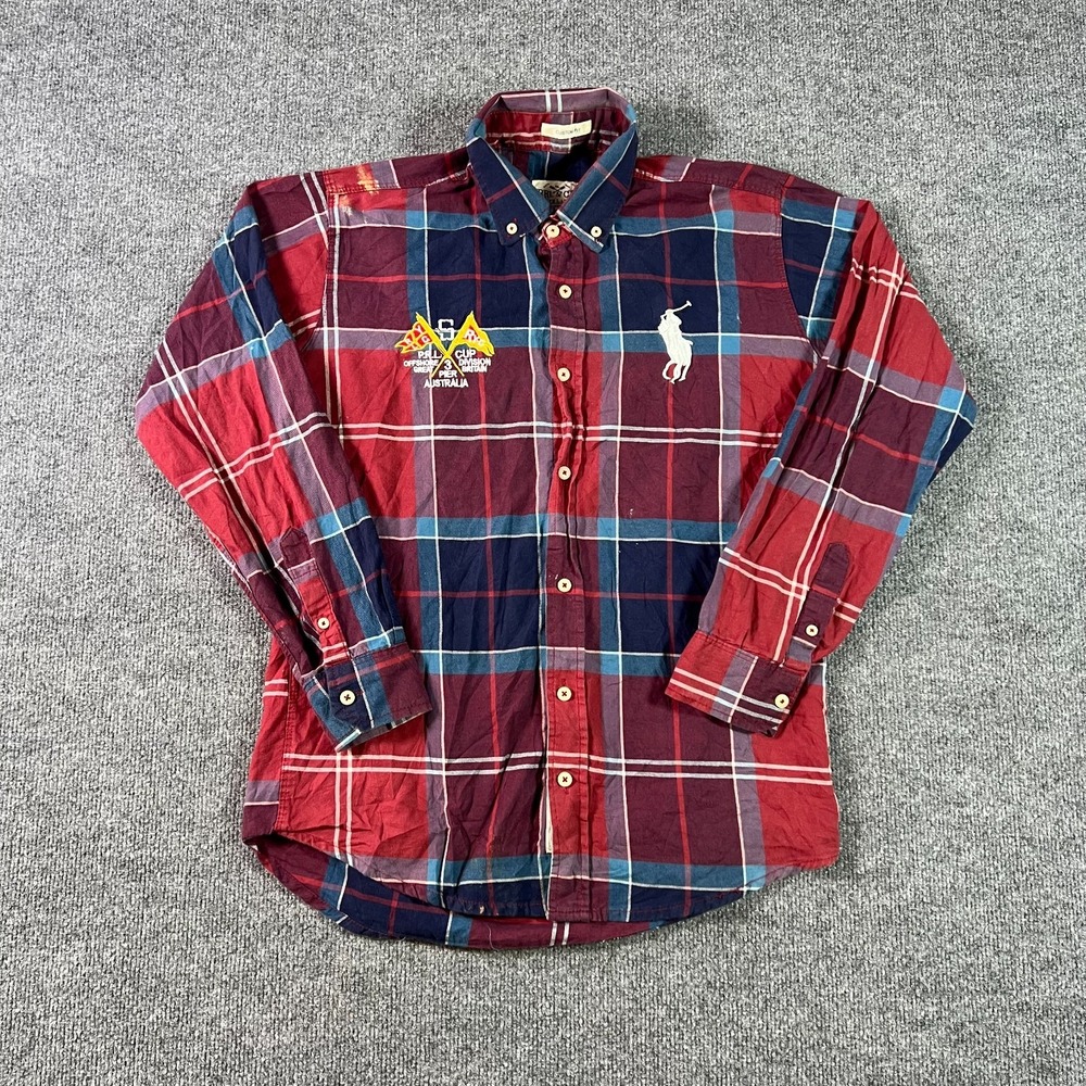 RRL Ralph Lauren Shirt Men's L PRL Cup Offshore Division Great Britain Pier Aust